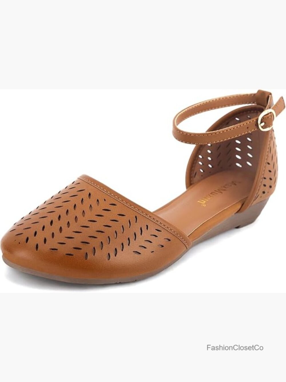 Closed Toe Gladiator Flat Sandals with Ankle Strap Cage Design